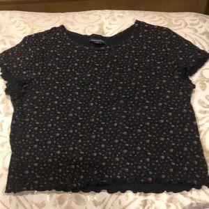 American Eagle Medium soft mid shirt ruffle sleeve and bottom